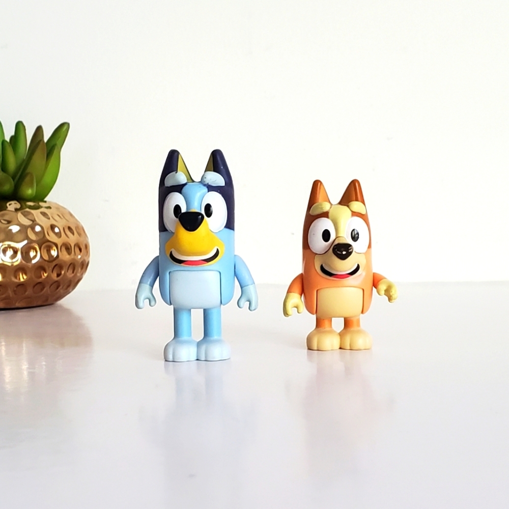 Bluey and Bingo Action Figure 2.5" Posable Toy Ludo Studio Animated Character